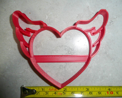 Heart With Angel Wings Love Memorial Tattoo Valentines Cookie Cutter USA PR3324