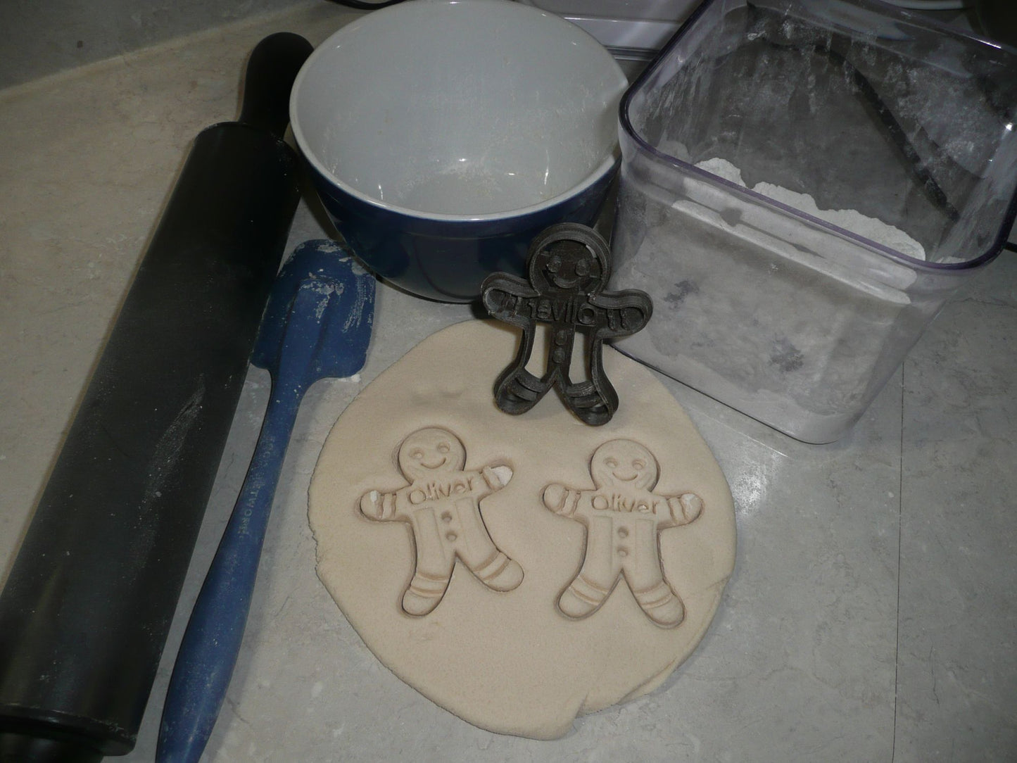 Gingerbread Man Personalized Christmas Cookie Cutter USA PR2309
