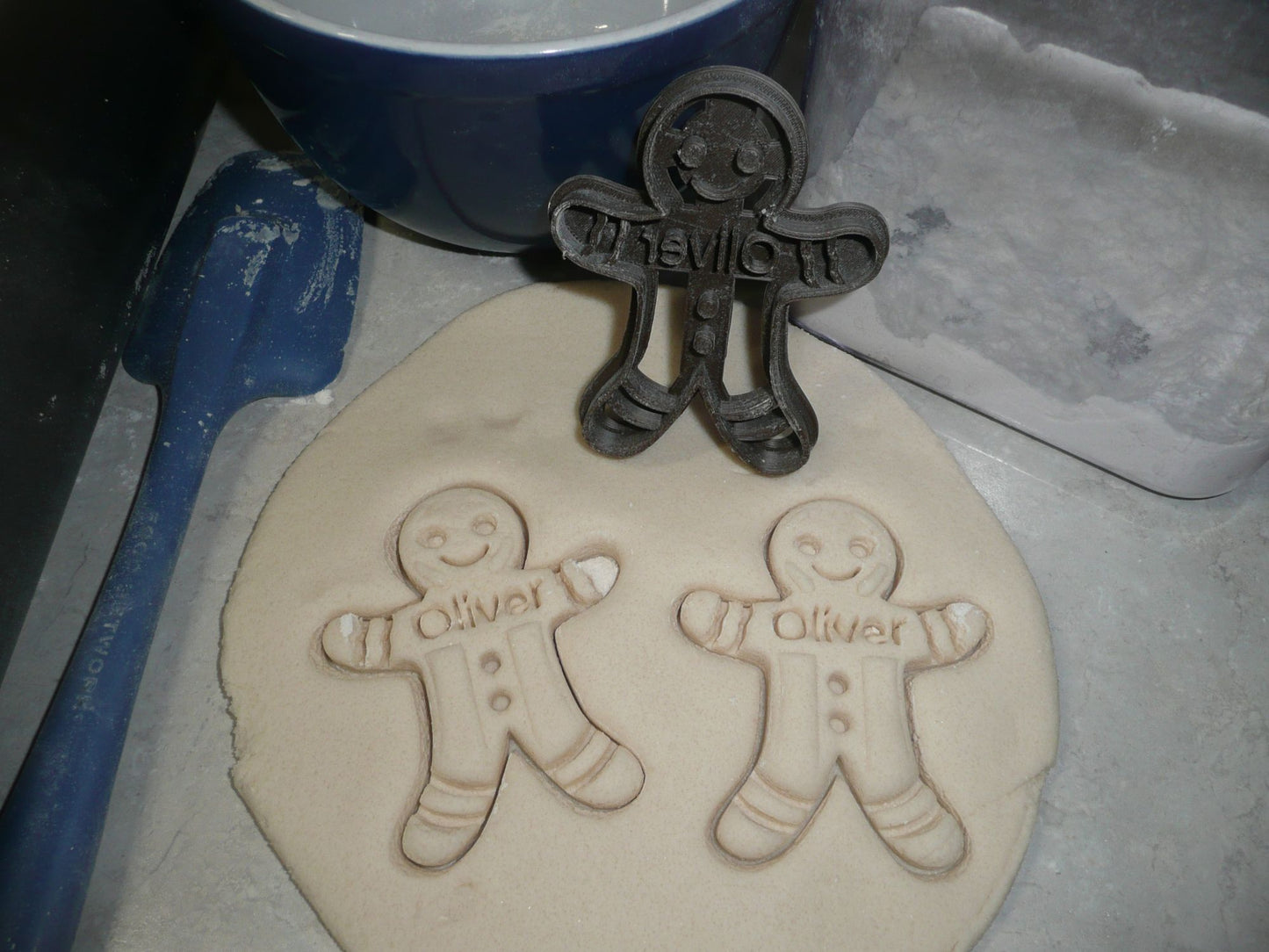 Gingerbread Man Personalized Christmas Cookie Cutter USA PR2309