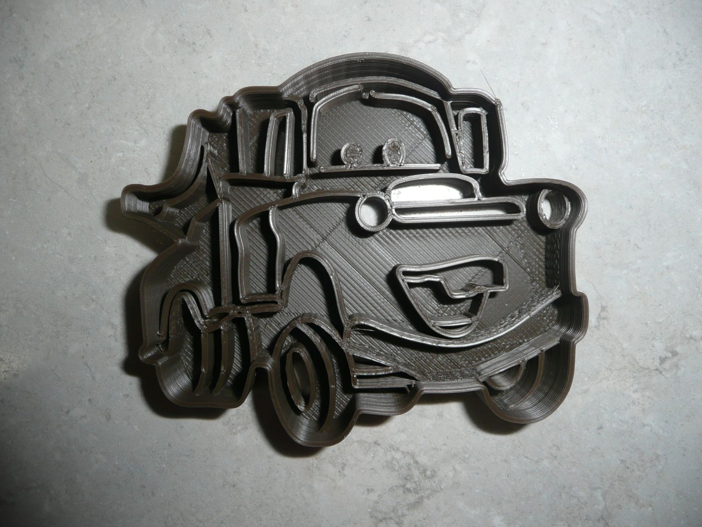 6x Tow Mater Truck Cars Fondant Cutter Cupcake Topper 1.75 IN USA FD3375