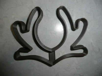 6x Deer Antlers Outline Fondant Cutter Cupcake Topper 1.75 IN USA FD3388