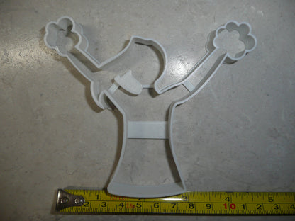 Cheerleader Cheering Pom Poms Spirit Sport Athletics Cookie Cutter USA PR3422