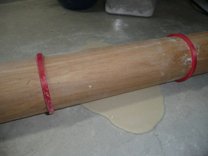 Rolling Pin Guides Set of Two 1/8 Inch 4mm Depth for 69.65mm Diameter PR2916