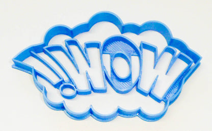 6x Wow Sign Quote Fondant Cutter Cupcake Topper 1.75 IN USA FD3201