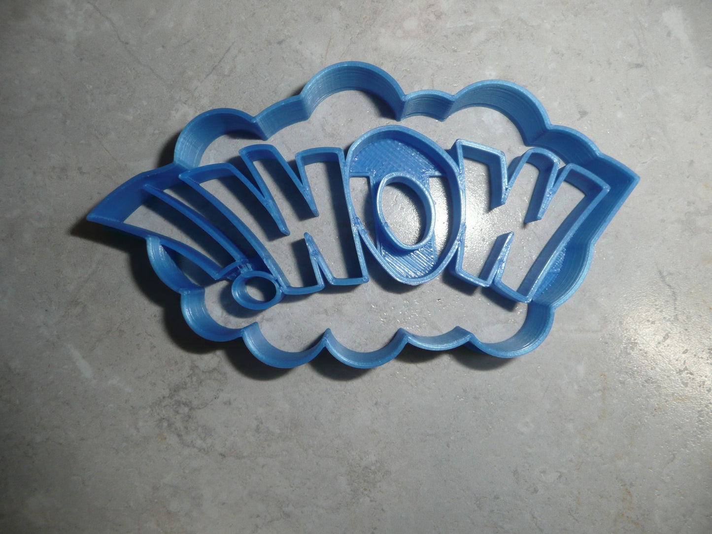 6x Wow Sign Quote Fondant Cutter Cupcake Topper 1.75 IN USA FD3201