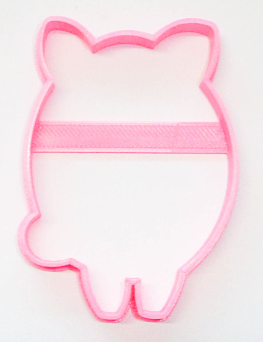 6x Pig Outline Piggy Fondant Cutter Cupcake Topper Size 1.75 Inch USA FD3380