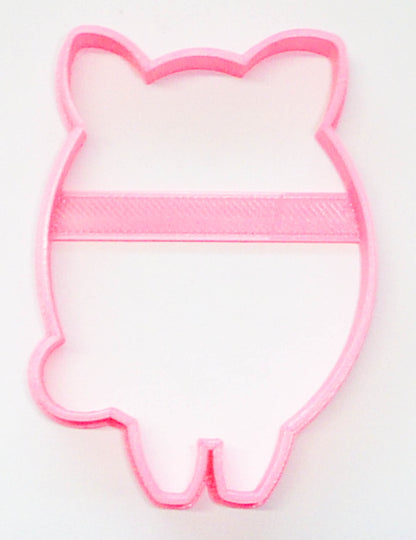 6x Pig Outline Piggy Fondant Cutter Cupcake Topper 1.75 IN USA FD3380