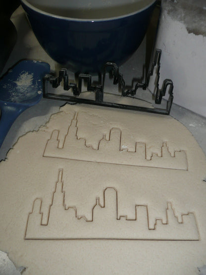 Chicago Skyline Silhouette Windy City Skyscrapers Cookie Cutter USA PR3370