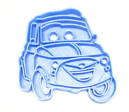 6x Luigi From Cars Fondant Cutter Cupcake Topper 1.75 IN USA FD3378