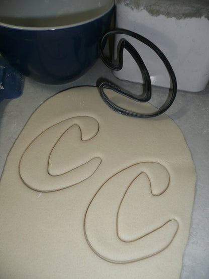 Letter C Uppercase Fancy Stylized Font Alphabet Cookie Cutter USA PR3330