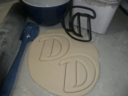 Letter D Uppercase Fancy Stylized Font Alphabet Cookie Cutter USA PR3331