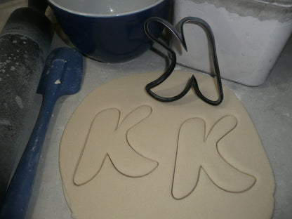 Letter K Uppercase Fancy Stylized Font Alphabet Cookie Cutter USA PR3338