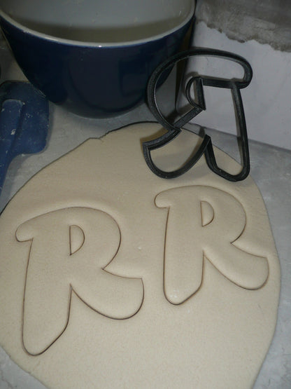Letter R Uppercase Fancy Stylized Font Alphabet Cookie Cutter USA PR3345