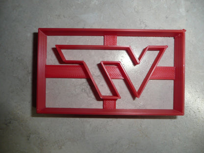 Virginia Tech University VT Letters Impression Sports Cookie Cutter USA PR3281