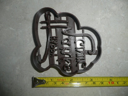 Happy Thanksgiving Words Fancy Font Letters Cookie Cutter USA PR3867