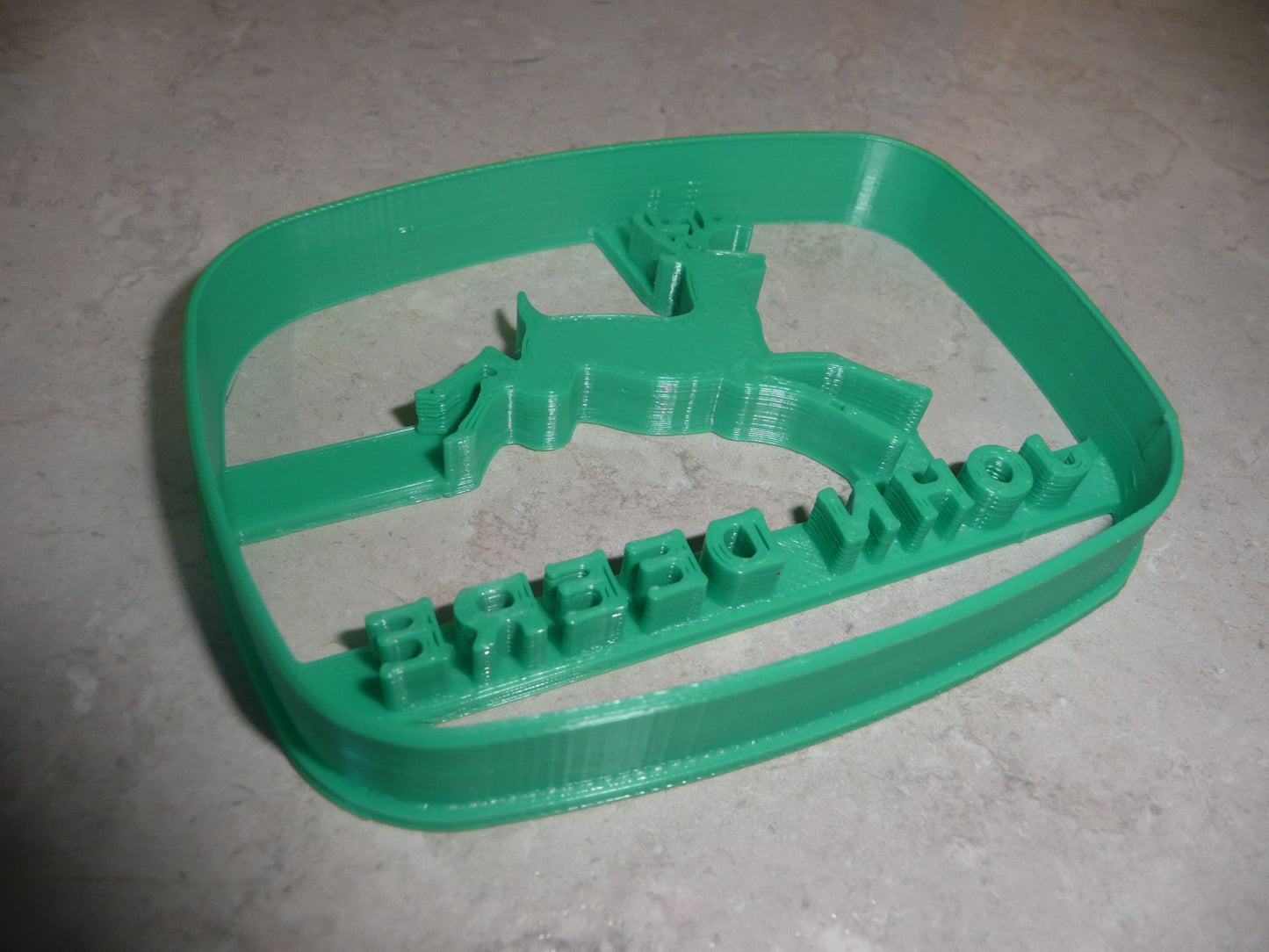 John Deere Vintage Logo With Words Farm Tractor Cookie Cutter USA PR3868