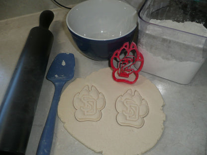 University of South Dakota Coyote Paw Cookie Cutter USA PR3870