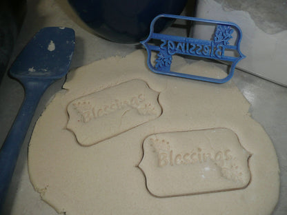 Blessings Word Thanksgiving Thanks Blessed Font Letters Cookie Cutter USA PR3880