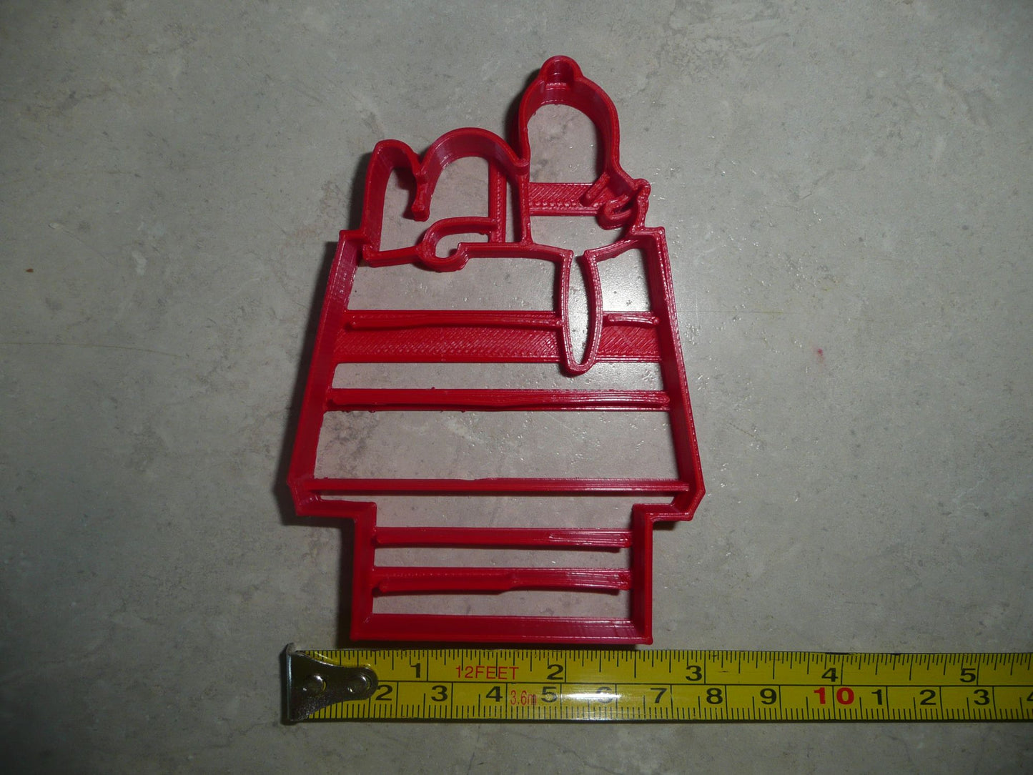 Snoopy on Dog House Doghouse Peanuts Cookie Cutter USA PR3975