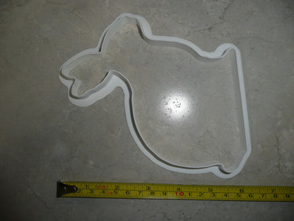 Large Size Easter Bunny Rabbit Sitting Outline Cookie Cutter Made in USA PR217