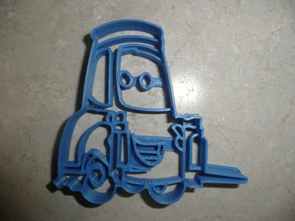 6x Guido Forklift Cars Fondant Cutter Cupcake Topper 1.75 IN USA FD3377