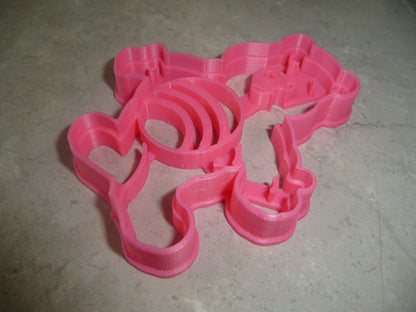 Cheer Bear Pink Rainbow Happy Positive Care Bears Cookie Cutter USA PR3985