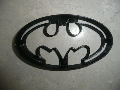 6x Batman Symbol Oval Fondant Cutter Cupcake Topper 1.75 IN USA FD4097