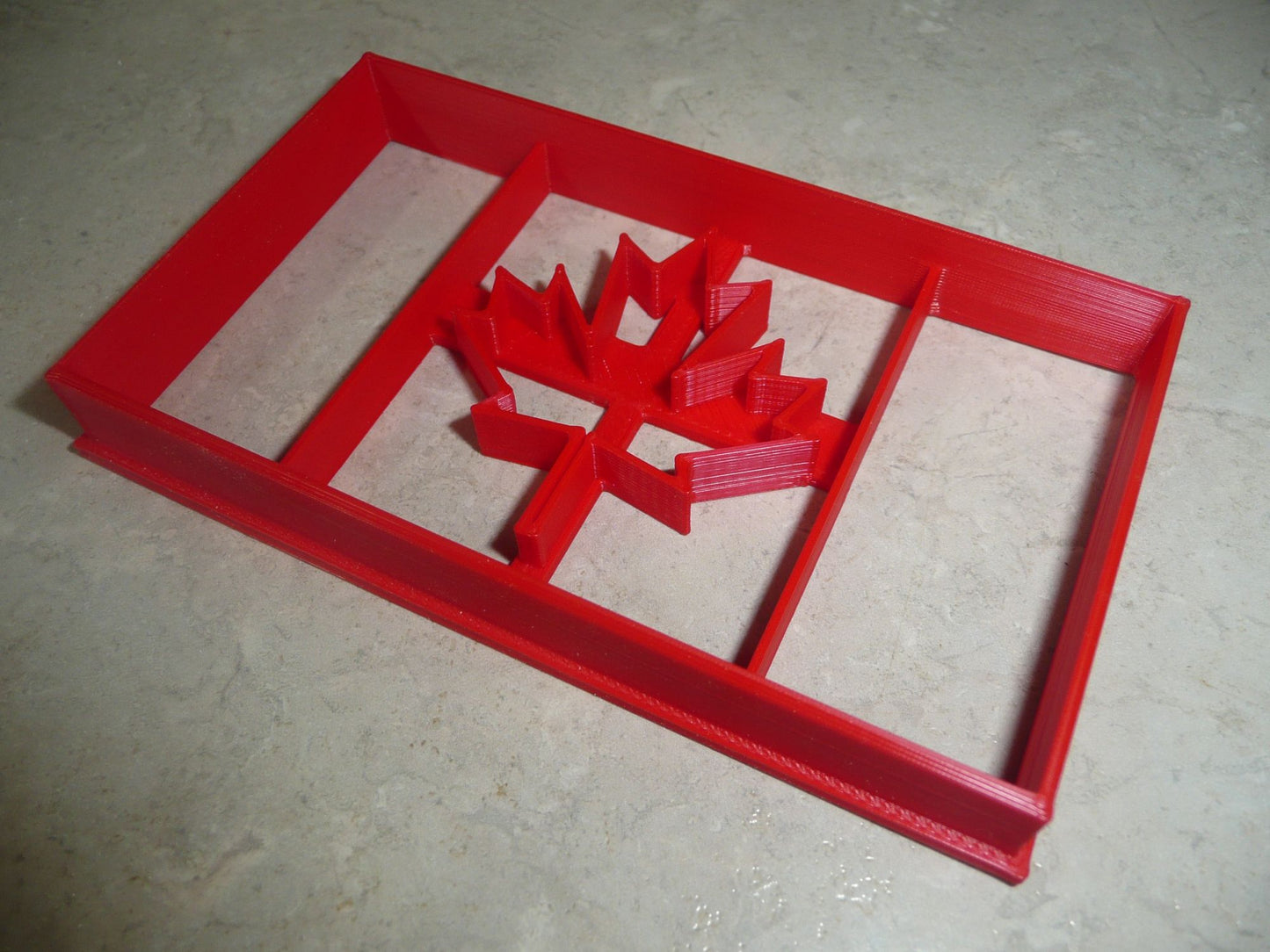 6x Canada Flag Maple Leaf Fondant Cutter Cupcake Topper 1.75 IN USA FD4109