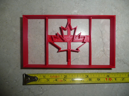 Canada Flag Maple Leaf Canadian Country Cookie Cutter USA PR4109
