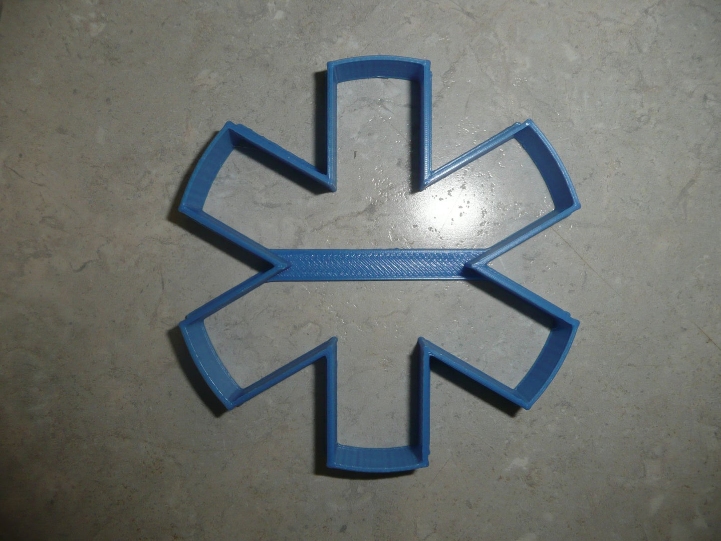 6x Medical Symbol Asterisk Fondant Cutter Cupcake Topper Size 1.75 Inch FD4112