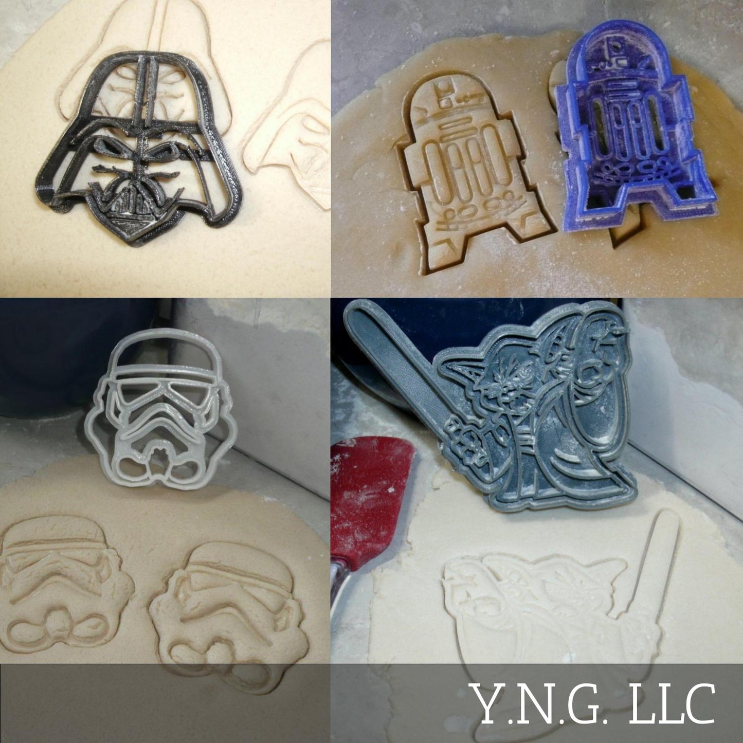Star Wars Movie Characters Theme Set Of 4 Cookie Cutters Made In USA PR1022