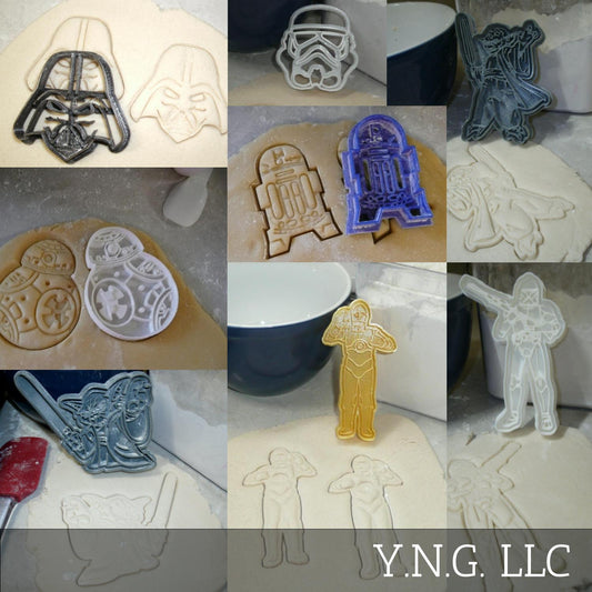 Star Wars Movie Characters Themed Set Of 8 Cookie Cutters Made In USA PR1023