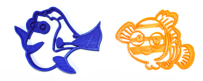 Finding Dory Nemo Fish Kids Cartoon Set Of 2 Cookie Cutters USA PR1046