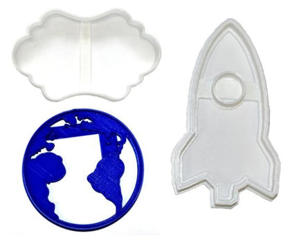 You Are Out Of This World Valentine Earth Set Of 3 Cookie Cutters USA PR1217