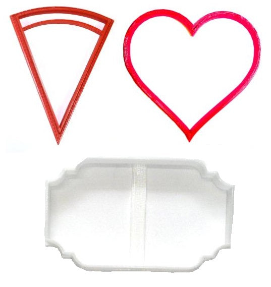 You Stole A Pizza My Heart Valentine Set Of 3 Cookie Cutters USA PR1218