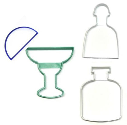 Margarita Mexican Cocktail Tequila Fiesta Set Of 4 Cookie Cutters USA PR1344