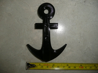 Large Size Boat Anchor Wall Hanger Hook Nautical Themed Decor Made in USA PR139