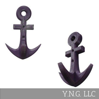 Small Size Boat Anchor Wall Hanger Hook Nautical Themed Decor Made in USA PR140