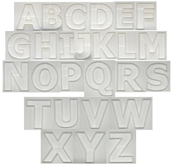 Alphabet Letters A To Z 4 Inch Tall Full Set Of 26 Cookie Cutters USA PR1545