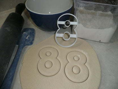 Numbers 4 Inch Tall 0 Through 9 Set Of 9 Cookie Cutters USA PR1546