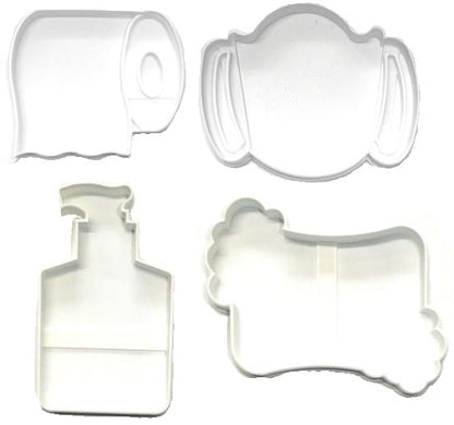 2020 2021 Quarantine Clean Hygiene Soap TP Set Of 4 Cookie Cutters USA PR1566