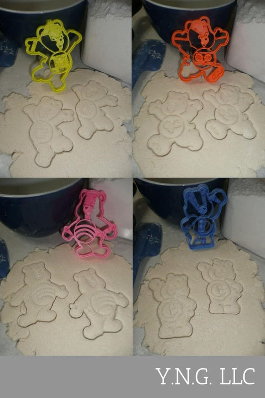 Care Bears Bedtime Cheer Friend Funshine Set Of 4 Cookie Cutters USA PR1573