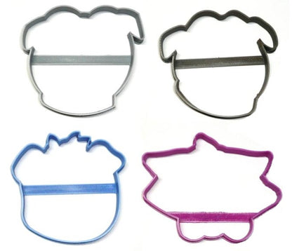 Puppy Dog Pals Cartoon Outline Faces Set Of 4 Cookie Cutters USA PR1578