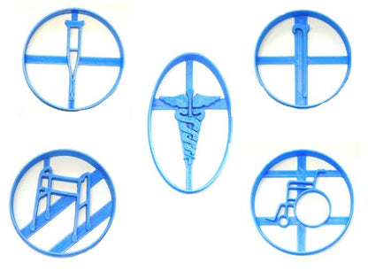 Medical Devices Healing Healthcare Set Of 5 Cookie Cutters USA PR1580