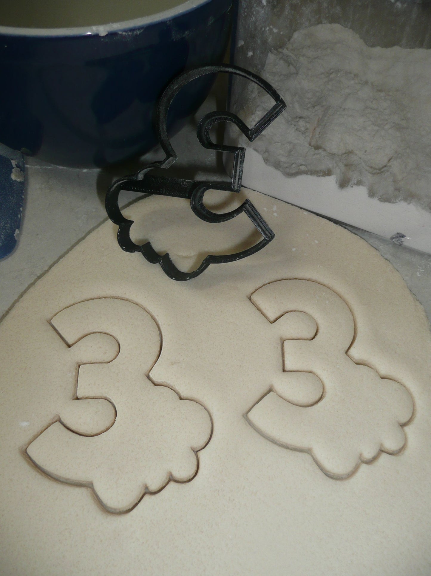 Floral Edge Flower Numbers One 1 Two 2 Three Set Of 3 Cookie Cutters USA PR1582