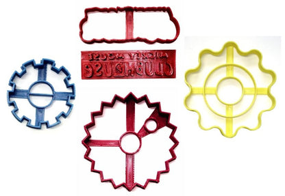 Mickey Mouse Clubhouse and Gears Set Of 5 Cookie Cutters USA PR1597