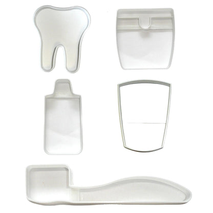 Dental Teeth Dentist Hygienist Appreciation Set Of 5 Cookie Cutters USA PR1650