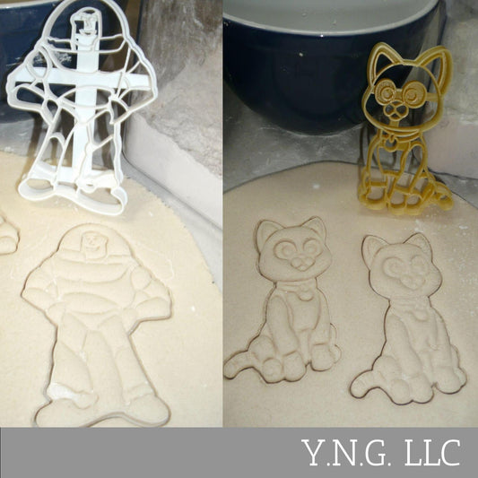 Lightyear Space Ranger And Sox Robot Cat Set Of 2 Cookie Cutters USA PR1667