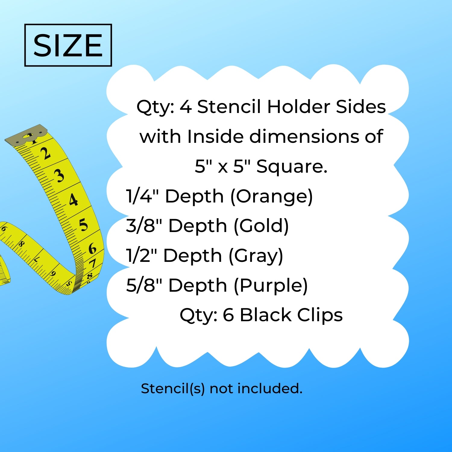Stencil Holder For Cookie Decorating 4 Depths Modular Set USA PR1791 –  Y.N.G. LLC