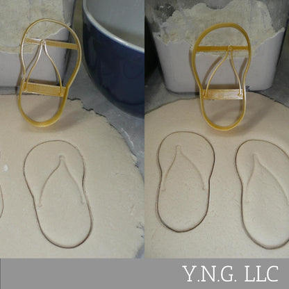 Flip Flop Sandals Left And Right Feet Set Of 2 Cookie Cutters Made In USA PR1794